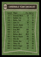 1978 Topps #523 Terry Metcalf/Mel Gray/Roger Wehrli/Mike Dawson TL Near Mint+  ID: 506314