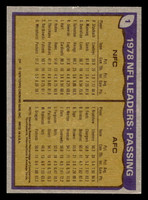 1979 Topps #1 Roger Staubach/Terry Bradshaw 1978 Passing Leaders Ex-Mint  ID: 506341