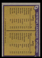 1979 Topps #6 Tom Skladany/Pat McInally 1978 Punting Leaders Near Mint  ID: 506362