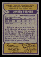1979 Topps #7 Johnny Perkins Near Mint+ 