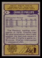 1979 Topps #8 Charles Phillips Near Mint  ID: 506369