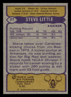 1979 Topps #27 Steve Little Near Mint  ID: 506433
