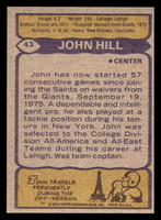 1979 Topps #43 John Hill Near Mint  ID: 506484
