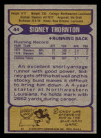 1979 Topps #44 Sidney Thornton Near Mint  ID: 506488