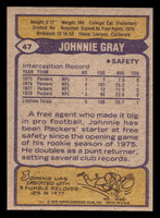 1979 Topps #47 Johnnie Gray Near Mint+  ID: 506491