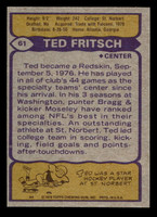 1979 Topps #61 Ted Fritsch Jr. Near Mint  ID: 506519