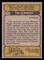 1979 Topps #72 Ted Albrecht Near Mint+  ID: 506547