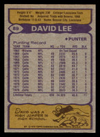 1979 Topps #89 David Lee Ex-Mint 
