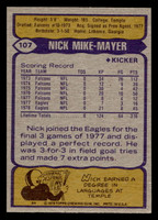 1979 Topps #107 Nick Mike-Mayer Near Mint  ID: 506629
