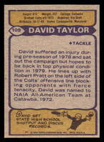 1979 Topps #109 David Taylor Near Mint+  ID: 506638