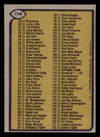1979 Topps #114 Checklist 1-132 Ex-Mint  ID: 506645