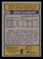 1979 Topps #119 Bobby Hammond Near Mint  ID: 506657