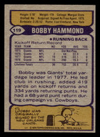 1979 Topps #119 Bobby Hammond Near Mint  ID: 506658