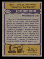 1979 Topps #135 Ross Browner Ex-Mint RC Rookie 