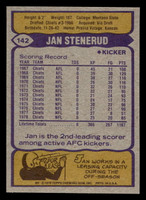 1979 Topps #142 Jan Stenerud Near Mint  ID: 506729