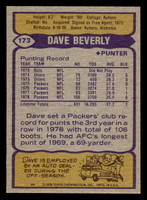 1979 Topps #173 Dave Beverly Near Mint  ID: 506824