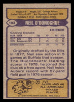1979 Topps #193 Neil O'Donoghue Near Mint  ID: 506882