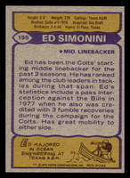1979 Topps #195 Ed Simonini Near Mint+  ID: 506886