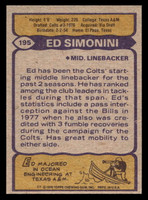 1979 Topps #195 Ed Simonini Near Mint  ID: 506887