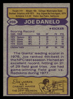 1979 Topps #208 Joe Danelo Near Mint 
