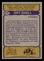 1979 Topps #210 Art Shell Near Mint+ 