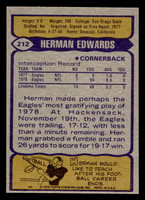 1979 Topps #212 Herman Edwards Near Mint  ID: 506946