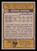 1979 Topps #212 Herman Edwards Near Mint  ID: 506947