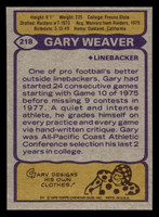 1979 Topps #218 Gary Weaver Near Mint  ID: 506964
