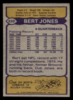 1979 Topps #220 Bert Jones Very Good 