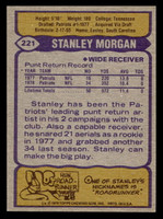 1979 Topps #221 Stanley Morgan Near Mint  ID: 506976
