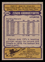 1979 Topps #238 Zenon Andrusyshyn Near Mint  ID: 507022