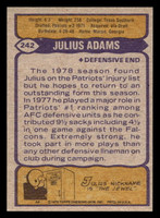 1979 Topps #242 Julius Adams Near Mint  ID: 507041