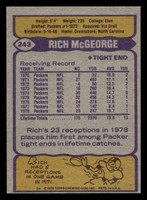 1979 Topps #243 Rich McGeorge Near Mint  ID: 507044