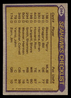 1979 Topps #244 Sherman Smith/Steve Largent/Cornell Webster/Bill Gregory TL Excellent+ 