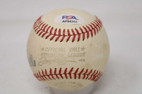 Bob Feller Baseball PSA/DNA Authenticated Signed Indians Guardians Vintage Ball
