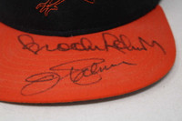 Brooks Robinson Jim Palmer Signed Hat Cap PSA/DNA New Era Adjustable Orioles