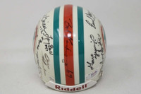 1972 Dolphins 15 Autos Shula Csonka PSA/DNA Signed Mini Helmet Warfield Griese
