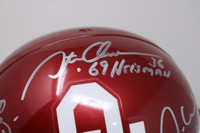 Billy Sims Steve Owens Jason White Heisman Full Size Helmet Signed PSA/DNA Sooners