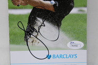 Phil Mickelson Pairing Pamphlet Barclays Signed Auto JSA Authenticated