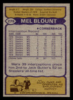 1979 Topps #275 Mel Blount Ex-Mint  ID: 507399