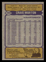 1979 Topps #285 Craig Morton Ex-Mint 