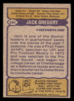 1979 Topps #291 Jack Gregory Near Mint  ID: 507455