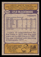 1979 Topps #299 Lyle Blackwood Near Mint  ID: 507489