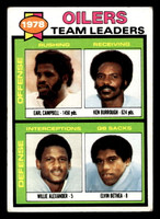 1979 Topps #301 Earl Campbell/Ken Burrough/Willie Alexander/Elvin Bethea TL Excellent Marked 