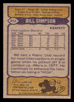 1979 Topps #312 Bill Simpson AP Near Mint  ID: 507537