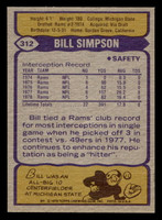 1979 Topps #312 Bill Simpson AP Near Mint  ID: 507538