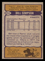 1979 Topps #312 Bill Simpson AP Near Mint  ID: 507541