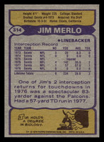 1979 Topps #314 Jim Merlo Near Mint+  ID: 507547