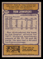 1979 Topps #323 Ron Jaworski Ex-Mint  ID: 507569