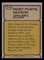 1979 Topps #334 John James RB Ex-Mint  ID: 507616